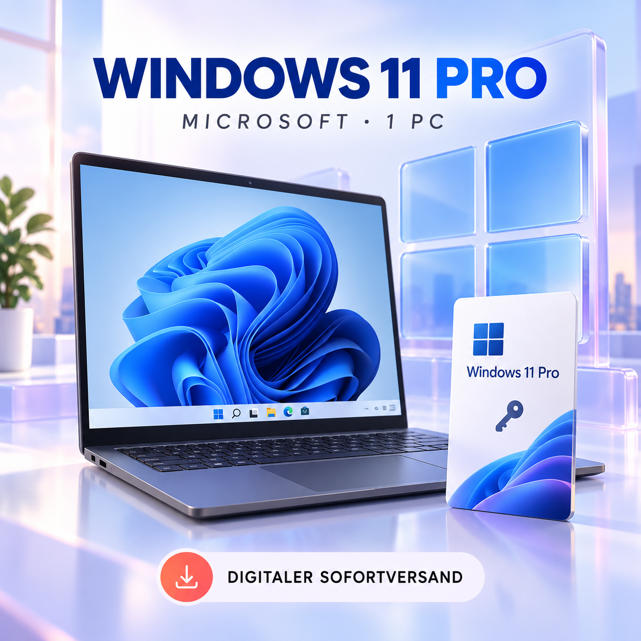 Microsoft Windows 11 Pro Produktschlüssel für 1 PC